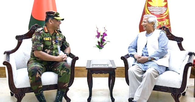 প্রধান উপদেষ্টার সঙ্গে সেনাপ্রধানের সাক্ষাৎ