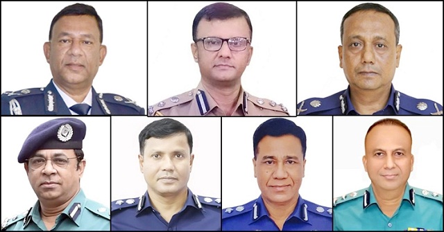 ৭ অতিরিক্ত আইজিপিকে বদলি