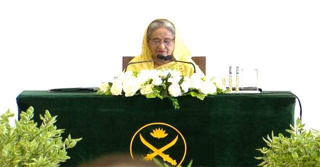 সেনাবাহিনীকে জনগণের আস্থা বজায় রাখার আহ্বান প্রধানমন্ত্রীর