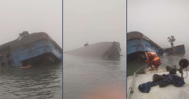  পাটুরিয়া-দৌলতদিয়া নৌপথে বাল্কহেডের ধাক্কায় রজনীগন্ধা নামের ফেরি ডুবে গেছে