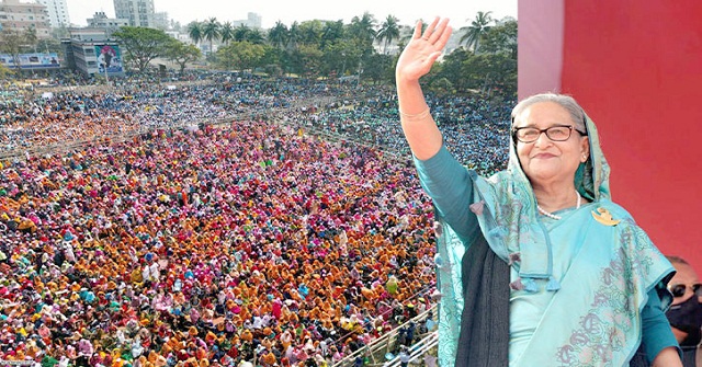 আওয়ামী লীগ পালায় না, পিছু হটে না: শেখ হাসিনা