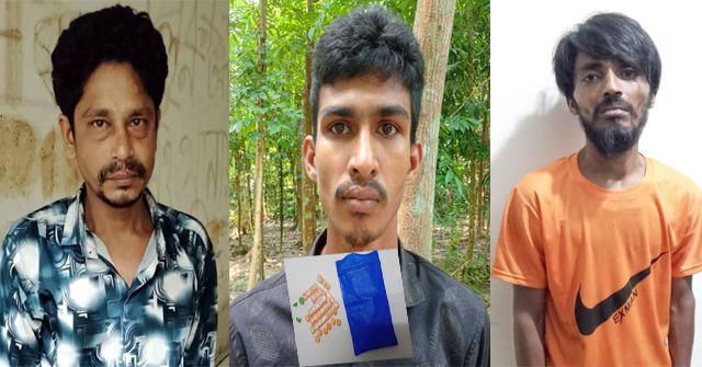 বরিশালে ১৬৬পিস ইয়াবাসহ তিন মাদক ব্যবসায়ী গ্রেফতার