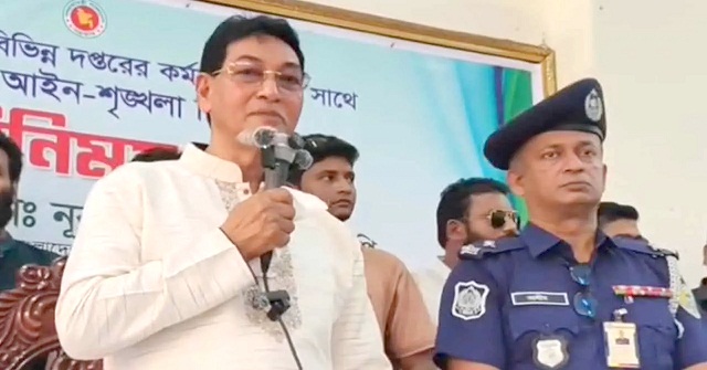 ‘চাঁদাবাজির প্রশ্নে যদি কোনো সমস্যা থাকে, হয় আপনি থাকবেন না হয় চাঁদাবাজ থাকবে’