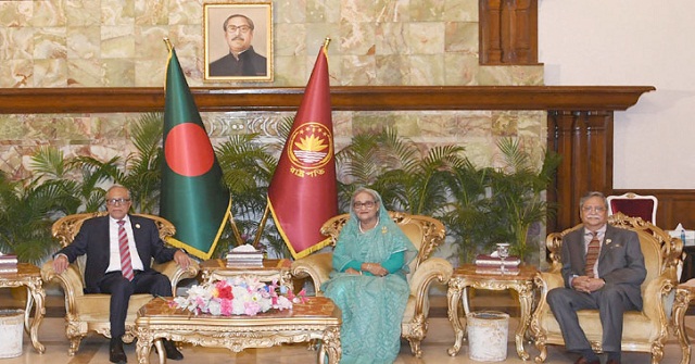 রাষ্ট্রপতির সঙ্গে সাহাবুদ্দিন-শেখ হাসিনার সৌজন্য সাক্ষাৎ