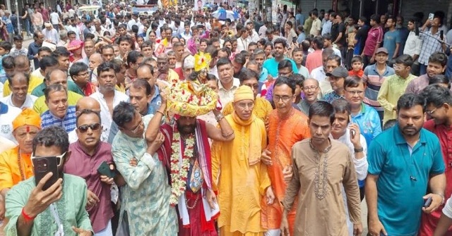 বরিশালে শুভ জন্মাষ্টমী ‍উপলক্ষে শোভাযাত্রা