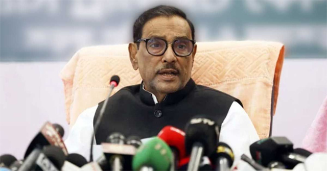 নির্বাচনকে যারা বাধাগ্রস্ত করছে তাদের  নিষেধাজ্ঞা কেন দেওয়া হচ্ছে না, প্রশ্ন ওবায়দুল কাদেরের