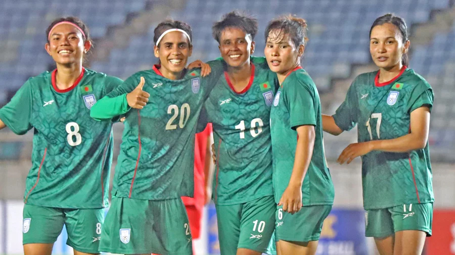 বাহরাইনকে ৭ গোলে হারালো বাংলাদেশ নারী ফুটবল দল