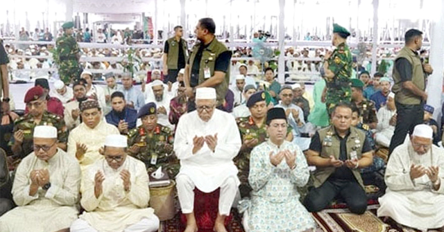 জাতীয় ঈদগাহে রাষ্ট্রপতির ঈদুল ফিতরের নামাজ আদায়