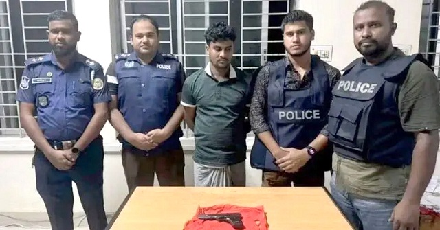 আইনশৃঙ্খলা বাহিনীর লুট হওয়া পিস্তলসহ ভোলায় ছাত্রদল নেতা গ্রেফতার