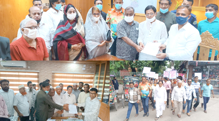 ভাঙ্গা-বরিশাল-কুয়াকাটা মহাসড়ক দ্রুততম সময়ে নির্মাণের দাবিতে বিক্ষোভ