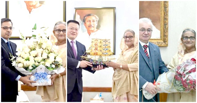 শেখ হাসিনাকে অভিনন্দন জানাল ভারত-চীন-রাশিয়া