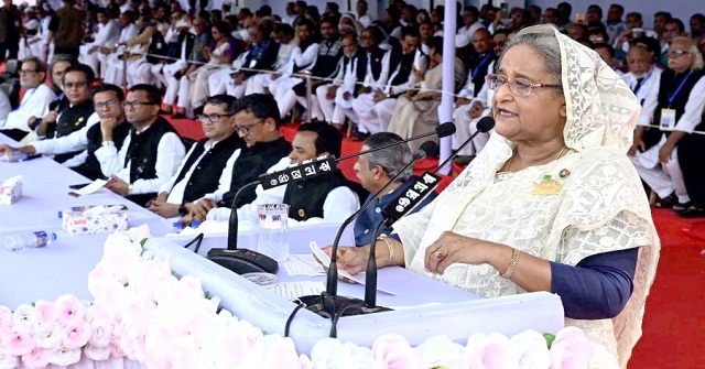 আপনাদের জন্য আমি বাবার মতো জীবন দিতে প্রস্তুত: শেখ হাসিনা