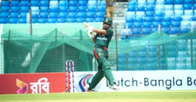  শান্তর সেঞ্চুরিতে অঘোষিত ফাইনালে ২৬৫ রানের পুঁজি বাংলাদেশের