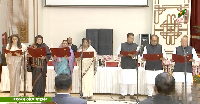 শপথ নিলেন নতুন ৭ প্রতিমন্ত্রী
