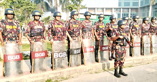 ঢাকা ও আশপাশের জেলায় ১২ প্লাটুন বিজিবি মোতায়েন