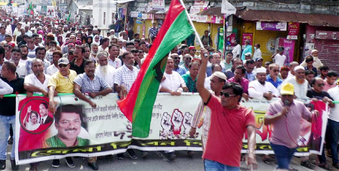 পুলিশের বাধায় ছত্রভঙ্গ বিএনপির সমাবেশ