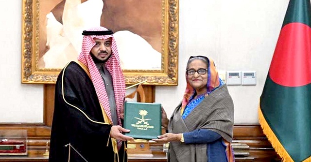 শেখ হাসিনাকে সৌদি যুবরাজের অভিনন্দন