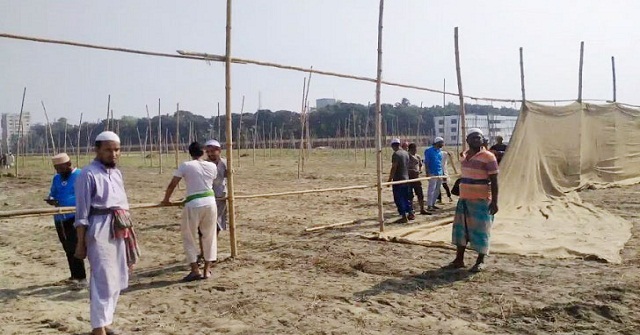 প্রস্তুত হচ্ছে টঙ্গীর বিশ্ব ইজতেমা ময়দান  