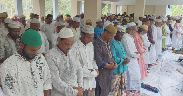 পিরোজপুরের ৮ গ্রামে ঈদের জামাত অনুষ্ঠিত