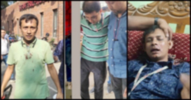 সংঘর্ষ চলাকালে ৫ গণমাধ্যমকর্মী আহত