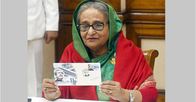 বিজয় দিবসের ডাকটিকিট অবমুক্ত করলেন প্রধানমন্ত্রী