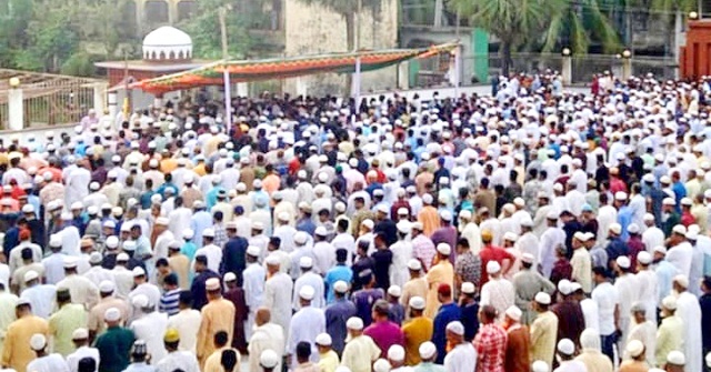 বোরহানউদ্দিন পৌরসভার সাবেক মেয়র মিলন মিয়ার দাফন সম্পন্ন 